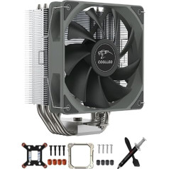 P50i CPU Cooler, 235W TDP,5x6mm Heatpipes CPU Air Cooler,N120 PWM Quiet Fan Computer Cooling, With 12.4W/MK Thermal Conductive Silicone Grease, for AMD AM4 AM5 / Intel 1700/115X/1200