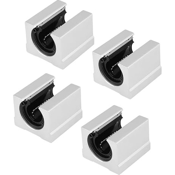 Lineārās kustības gultnis, 4gab SBR20UU 30mm lineāro gultņu bloks, SBR20 UU atvērts lineāro gultņu slīdošo bloku CNC maršrutētājs spilvenu bloks