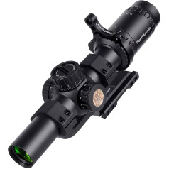 WestHunter Optic HD 1-6x24 IR SFP Rifle Scope for Hunting, 30mm, Red-Green Lighting, Precision Tactical 1/5 MIL Shooting Rifle Scopes | 2 Types of Crosshairs