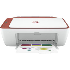 HP - Multifunkcija DeskJet 2723 Tinta Color - 4800 x 1200 DPI - 7,5ppm - A4-512MB - WiFi - LCD - Blanca/roja