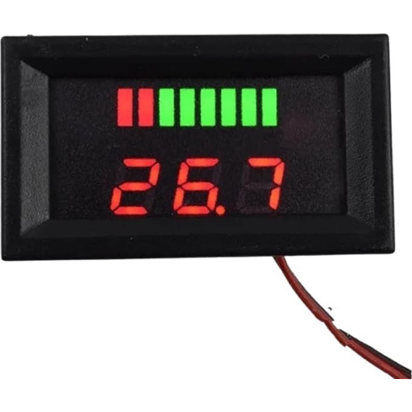 10 Stück DC 12 V-60 V 72 V 84 V SÄURE Rot Digital Blei Batterie Kapazität Anzeige Ladezustand Blei-säure LED Tester Voltmeter (dydis : DC 72V)