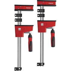 BESSEY 2 x korpusa skava REVO KRE30-2K-SET, diapazona platums 300 mm, izvirzījums 95 mm, metāla pastiprināta plastmasas korpuss lielākai jaudai un drošībai, svars 4,30 kg.