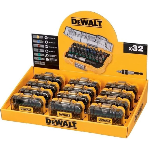 DeWalt DT7969M-QZ - Juego de 32 gabaliņi ar 25 mm liela izmēra skrūvēm un patronām (Puntas de 25 mm de Alto Rendimiento)