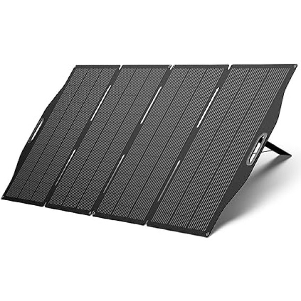 BigBlue 400 W ETFE salokāms saules panelis, Solarpowa 400 saules paneļu saules lādētājs portatīvai elektrostacijai (CP2500 usv.), IP68 fotoelementu saules modulis saules ģeneratoram kempinga balkonam