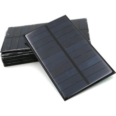 KOROBIE 12 Volt/24 Volt Solarpanel-Kit 1 0pcs 5v 1,5W 13 3mm*76 mm Epoxy Solarpanel DIY for Batterie -Handy -Ladegeräte monokristallines Siliziummodul zum Camping für Off-Grid-Anwendungen