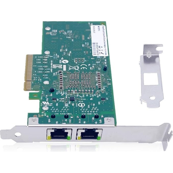 Elfcam® - 10Gb tīkla karte ar 2x RJ45 Intel X540-T2 - X540 mikroshēma, 10Gb PCI Express x8 LAN adapteris, 10Gb NIC Windows Server, Windows 7/8/10, Linux