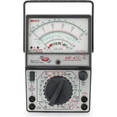 Ticfox MF47 AC/DC analogais displeja rādītājs Multimetrs Sprieguma strāvas pretestības jaudas testeris