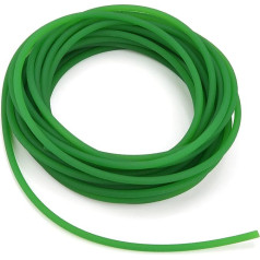 Green PU round belt with rough surface polyurethane round belt drive belt (5 mm x 10 m)