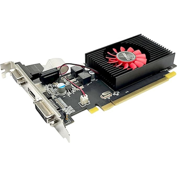 QTHREE HD 5450 1GB D3 64-bitu grafiskā karte DVI HDMI VGA PCI Express x16 grafiskā karte datoram, DirectX 11, GPU