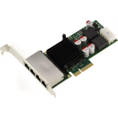 KALEA-INFORMATIQUE Tīkla karte 4 porti LAN Gigabit Ethernet RJ45 uz PCIe x4 portu Power Over Ethernet Poe ar Intel I350AM4 mikroshēmu