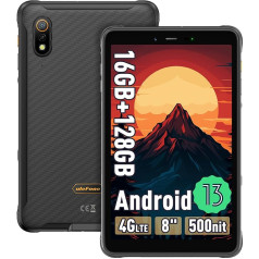 Ulefone Armor Pad Pro Открытый планшет 16GB+128GB/2TB SD, 48MP + 32MP камера 7650mAh Octa-Core 8-дюймовый мини-планшет Android 13 8 дюймов игровой IP68 ударопрочный водонепрониц