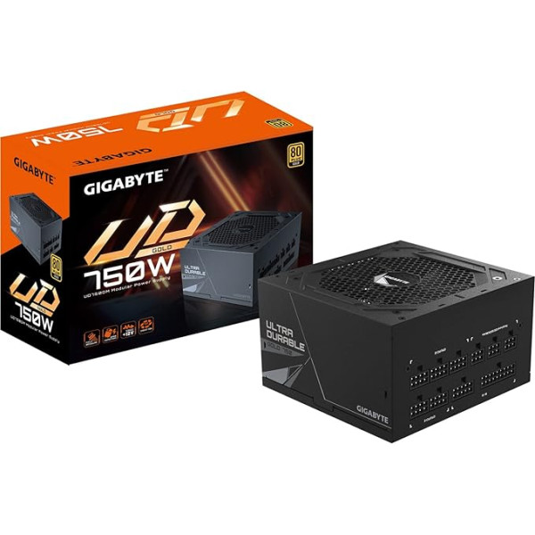 GIGABYTE UD750GM 750W 80 PLUS Gold sertificēts japāņu kondensatori Pilnībā modulārs ATX 3.0 barošanas bloks