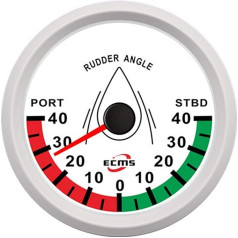 Ūdensizturīgs 85 mm stūres indikators 0-190 Ohm ar apgaismojumu (krāsa: A)