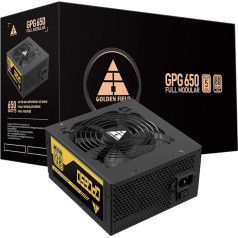 GOLDEN FIELD PC barošanas bloks, 80+ Gold 650W ATX barošanas bloks, pilnībā modulārs spēļu datoriem