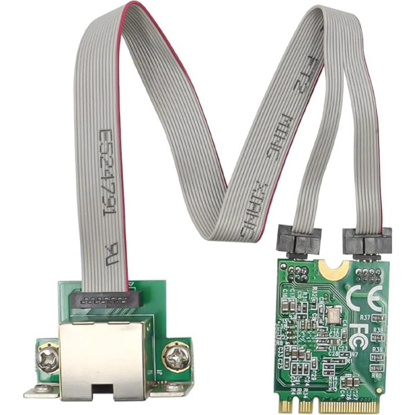 DollaTek M.2 EA Key Gigabit LAN Ethernet karte 2.5G viena porta Multi Gigabit tīkla adapteris