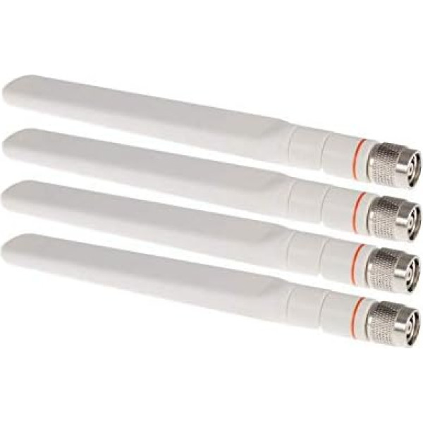 RW MaršrutētājiMazumtirdzniecība 2,4 GHz / 5 GHz Dual-Band (RP-TNC) Antenne kompatibel/Ersatz für Cisco Aironet Air-ANT2524DW-R= (weiß) (4)