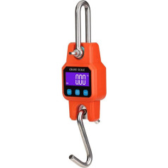 UNbit Digitale Kranwaage 300 kg/50 g, intelligente Kranwaage, wiederaufladbar, tragbar, Hakenwaage, Gürtel 4,0 BT, USB, for industrielle Kranwaagen mit Präzisionssensor (Color : Orange, Size : S)