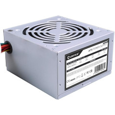 UNYKAch ATX 500W Power Supply Silver - Power Supply (500W, 230V, 50-60Hz, 28A, 22A, 28A)