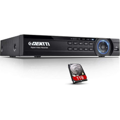 Deatti 5-in-1-Hybrid-DVR-Überwachungs-System mit vorinstallierter Festplatte, 1.080 p, Lite, CCTV-/DVR-Rekorder, unterstützt AHD/CVI/IP/TVI/960H, Analogkameras