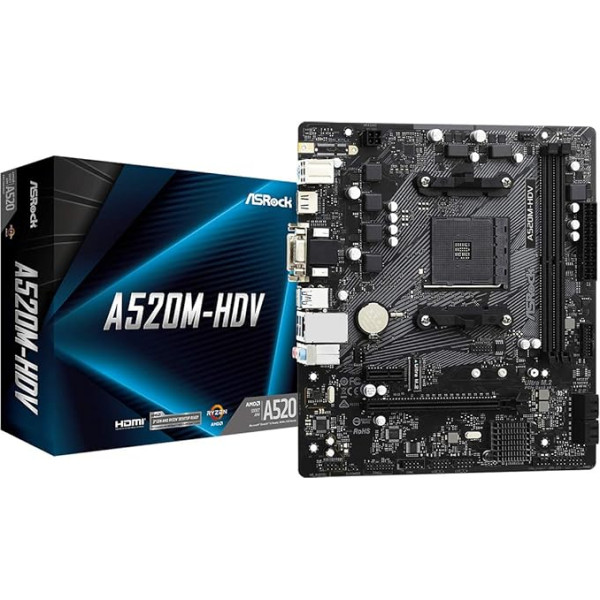 Asrock A520M-HDV Socket AM4 Micro ATX