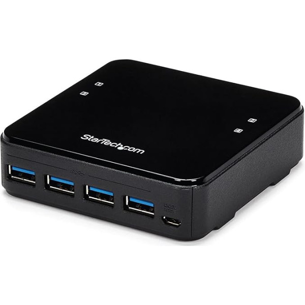 StarTech.com USB 3.0 koplietošanas slēdzis 4x4 perifērijas ierīcēm - USB Umschalter für Mac / Windows / Linux - 4 portu USB 3.0 slēdzis