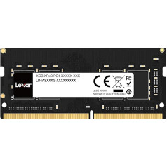 Lexar SODIMM DDR4 RAM 8GB 3200MHz 260-Pin SODIMM portatīvo datoru atmiņa augstas veiktspējas SO-DIMM PC portatīvo datoru atmiņa augstas veiktspējas atmiņa (LD4AS008G-B3200GSST)