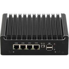 HSIPC Jasper Lake Celeron N5105 Quad Core Firewall Micro Appliance, Mini PC, Nano PC, Router PC ar 16G RAM 256G SSD, 4*i226-V RJ45 Port AES-NI