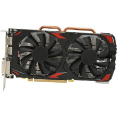 Tonysa RX580 grafiskā karte, RX 580 8GB GDDR5 atmiņa, 256 bitu datorspēļu grafiskā karte, atbalsta DP, HDMI, DVI-D izejas porti, divi ventilatori, 1080P