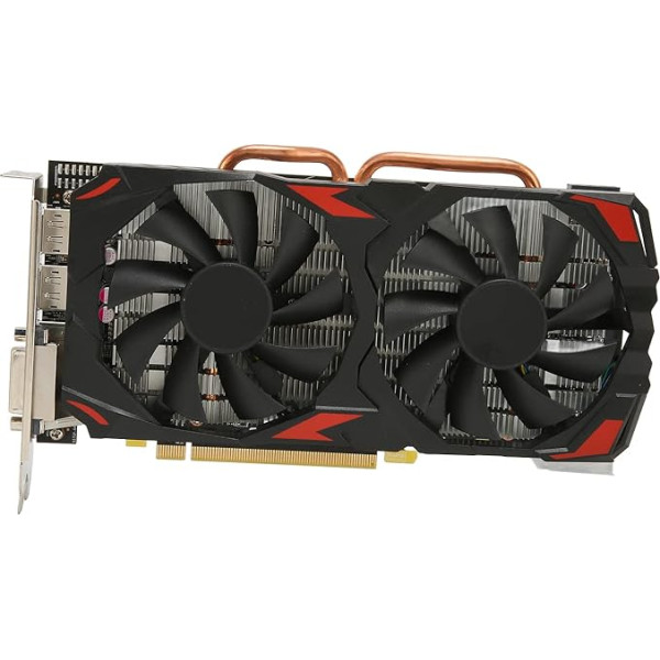 Tonysa RX580 grafiskā karte, RX 580 8GB GDDR5 atmiņa, 256 bitu datorspēļu grafiskā karte, atbalsta DP, HDMI, DVI-D izejas porti, divi ventilatori, 1080P