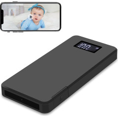 ZUNHAI Mini kamera Mini novērošanas kamera 10000 mAh 1080P Ultra Portable HD neliela novērošanas kamera Iekštelpu kamera ar nakts redzamības funkciju