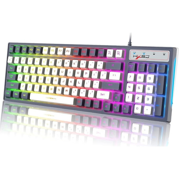 Laidinė RGB žaidimų klaviatūra su 