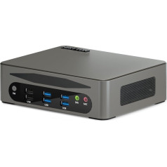 HISTTON Mini dators, Windows 11 Pro Mini dators ar 13. paaudzes Intel Core i7-1360P procesoru, 32 GB RAM, 1 TB NVME SSD, 4K trīskāršs displejs, WiFi6, BT5.2, USB3.0, TPM2.0, Wake on LAN, Mini galddators