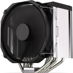 ENDORFY Fortis 5, CPU dzesētājs ar 140 mm ventilatoru, 140 mm Fluctus ventilators, opcionālais daļēji pasīvais režīms, AM4 dzesētājs, AM5 CPU dzesētājs, AM5, AM4, LGA1700, LGA1200, EY3A008