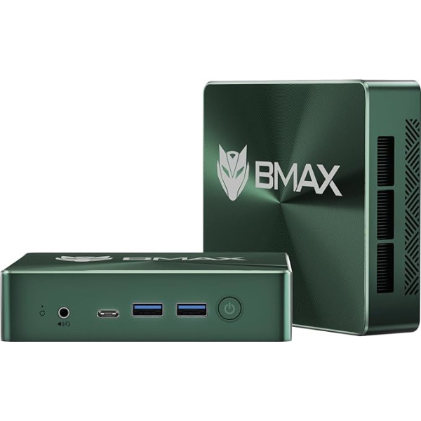 BMAX Mini dators Intel Core i3-1000G4 12GB DDR4 512GB SSD B6Plus (līdz 3,2 GHz), paplašināms SSD, C tipa (pilna funkcija), HDMI*2/USB* 3/ Wi-Fi 5/2.4+5G/BT4.2 birojam, mājas kinozālei