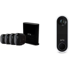 Arlo Ultra Smart Home bezvadu 4K HDR bezvadu novērošanas kamera/apsardzes signalizācija