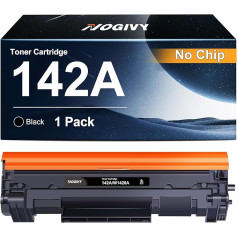 NOGIVY 142A W1420A toneris be lusto, suderinamas su HP142A 142X W1420A W1420X toneriu (juodas, 1 pakuotė)