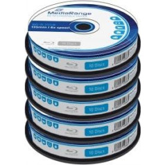 Blu-ray Disc Mediarange BD-R 25 GB, 6x Speed in Cakebox 50 Stück