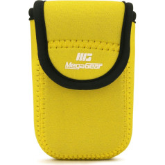 MegaGear MG1854 Ultra Light Yellow Neoprene Camera Case Bag saderīgs ar Panasonic Lumix DC-TZ95, DC-TZ90, DMC-TZ80