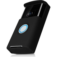 kwmobile aizsargvāciņš, kas saderīgs ar Ring Video Doorbell (1. paaudzes) - Silikon Cover Case Schutzhülle für Video Türklingel Schwarz