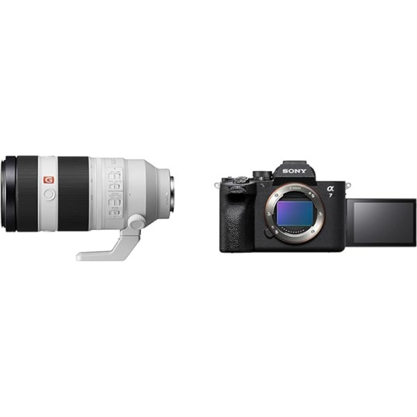 Sony FE 100-400 mm f/4,5-5,6 GM OSS | Pilna formāta un Alpha 7 IV | Bezspoguļa pilna kadra kamera ekspertiem Melns