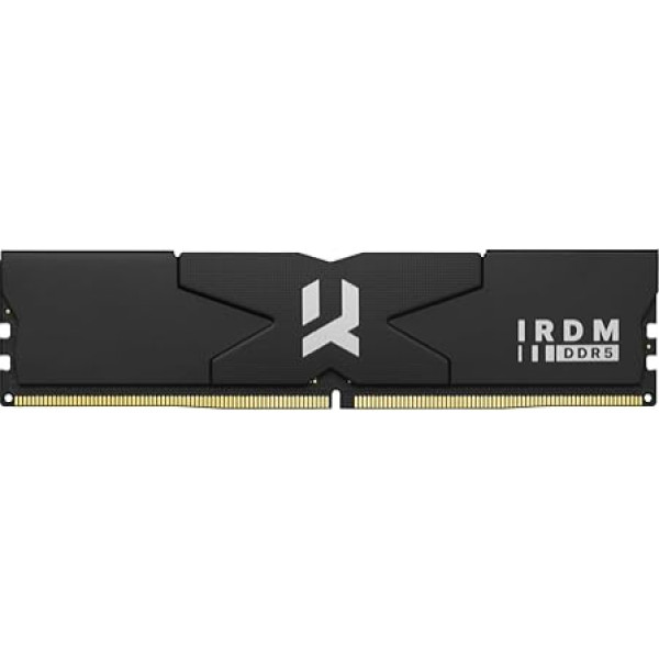 Goodram - DDR5 atmiņas modulis IRDM 2x32GB KIT 5600MHz CL30 DR DIMM Black V Silver - Iekšējais - DRAM - PC - Galddatoram - Portatīvajam datoram - Spēļu datoram - Gamer - Grafiskajai rediģēšanai - Atmiņas paplašināšanai