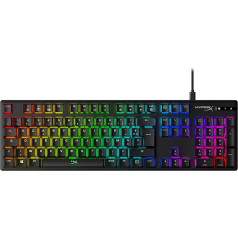 HyperX Alloy Origins RGB mehāniskā spēļu tastatūra - sarkani slēdži (AZERTY)