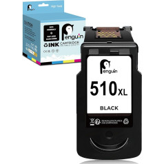 Penguin PG-510XL (1 melna) atjaunota tintes kasetne Canon 510 XL Pixma MP270 MP230 MP280 MP490 MP495 MP480 MP480 MP497 MP499 IP2700 IP2702 printerim.