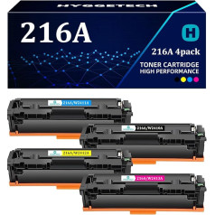 Hyggetech 216A toneris bez mikroshēmas Saderīgs ar HP 216A tonera komplektu HP Color LaserJet Pro M183 / M182 M183fw M182n M182nw M155a M155nw W2410A W2411A W2412A W2413A BK/C/M/Y