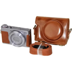 kinokoo G9X Mark II Hülle PU Leder Kamera Schutzhülle Kompatibel für Canon G9X G9X Mark II Kamera - Braun