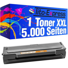 Tito-Express 1 Toneris Ultra XXL ar mikroshēmu Saderīgs ar HP W1106A 106A | HP Laser 107a 107r 107Series 107w MFP130 Series MFP135a MFP135ag MFP135r MFP135w MFP135w MFP135wg MFP137fnw | 5,000 Pages