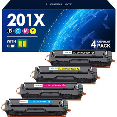 LOFBLAT 201X 201A rezerves toneris HP 201X 201A CF400X CF400A Multipack tonerim HP Color Laserjet Pro MFP M277dw M277n M252dw M277 M277 M274n M252n M252 M277c6 (201X 201A Black Cyan 4 Pack4 Pack 4)