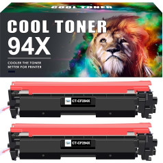 Cool Toner saderīga tonera kasetne HP 94X 94A CF294X CF294A Laserjet Pro MFP M148dw M148fdw M148fdw M149fdw M118dw M148 M149 M118 (melna, 2 gab.)