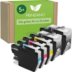 Prindano 5 kasetņu komplekts, kas saderīgs ar Brother LC-3219 XL | MFC-J 5330 DW 5330 DW 5330 DWXL 5335 DW 5335 DW 5730 DW 5830 DW 5930 DW 6530 DW 6535 DW 6535 DXXL 6730 DW 6930 DW 6935 DW 6935 DW 6935 DW 6935 DWF