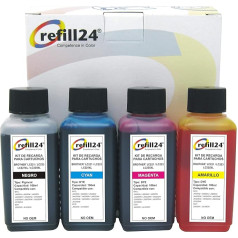 refill24 Tinte, kas saderīga ar Brother 221, 223, 225 x L 227 XL, 229 x L, melna un krāsaina, 400 ml